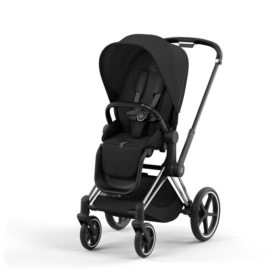 Priam 4 Stroller w/ Chrome Frame + Black Handle