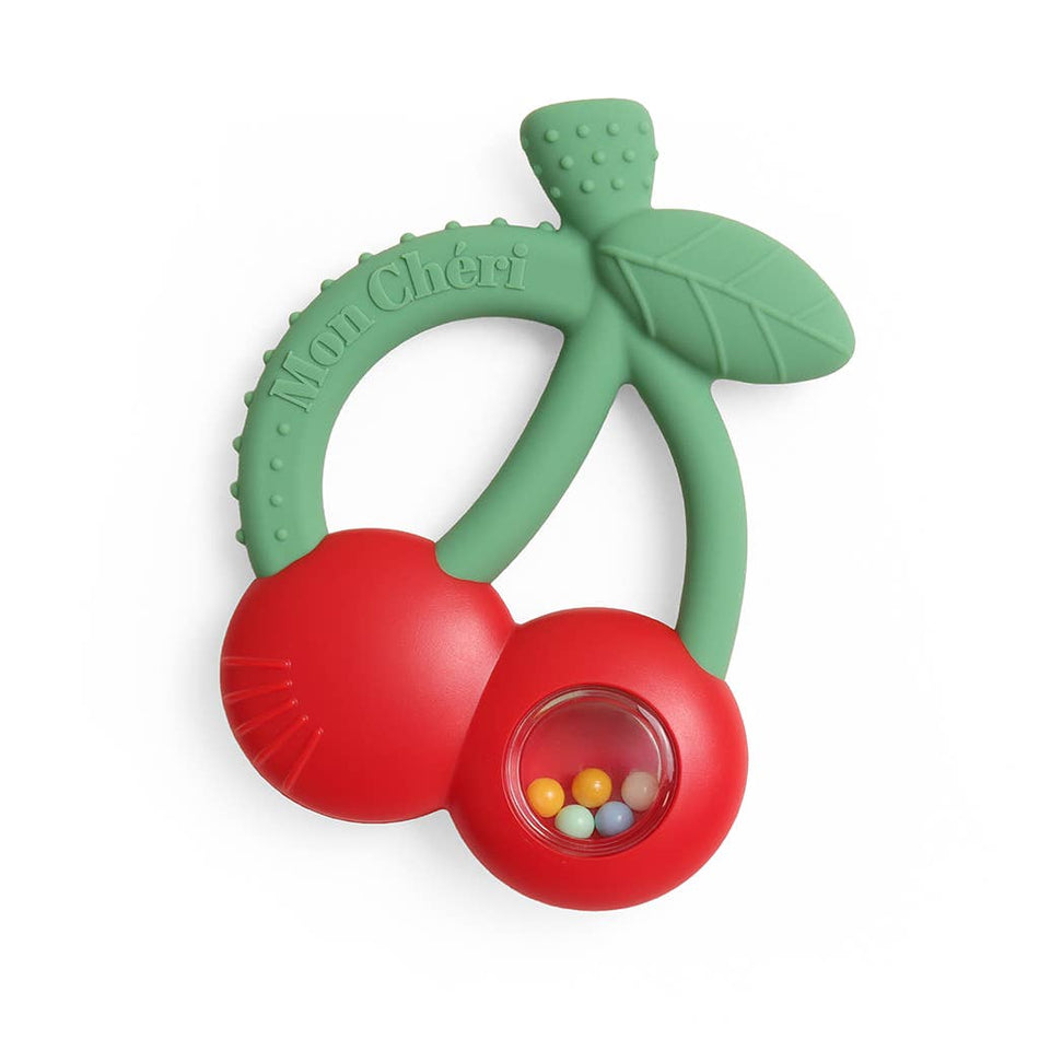 Bitzy Shake™ - Silicone Teether with Rattle Pacifiers & Teethers Itzy Ritzy Cherries