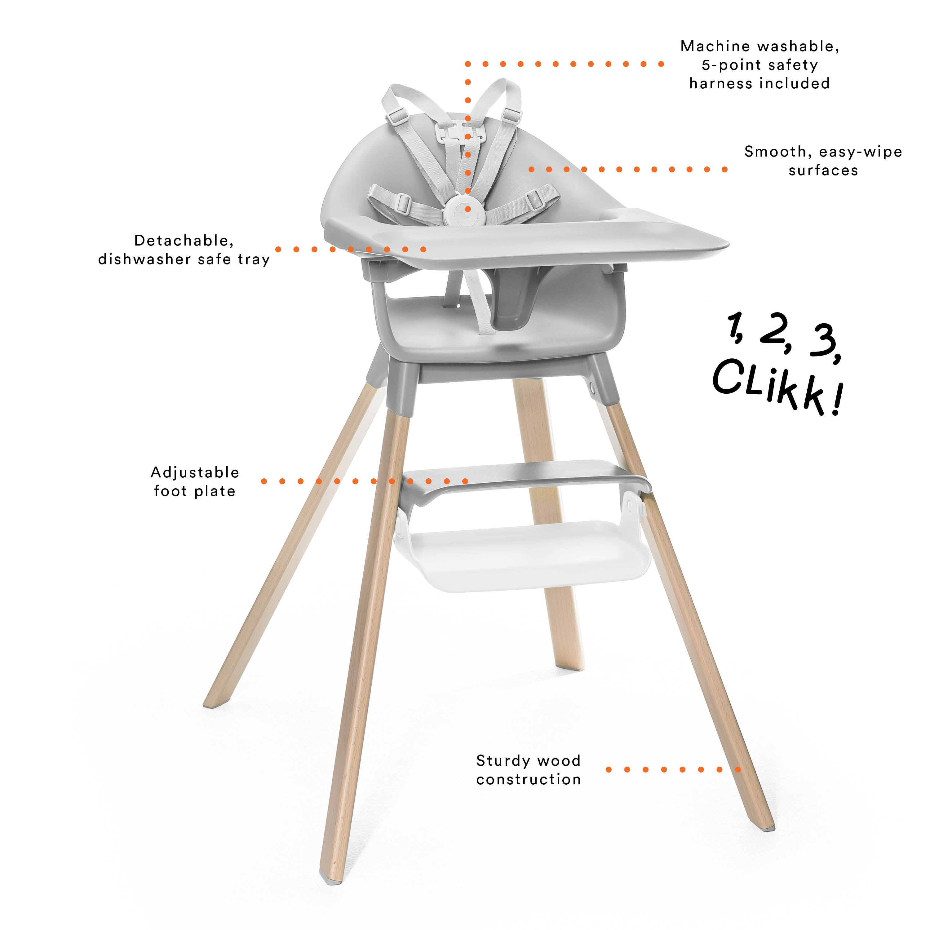 Clikk High Chair High Chairs Stokke