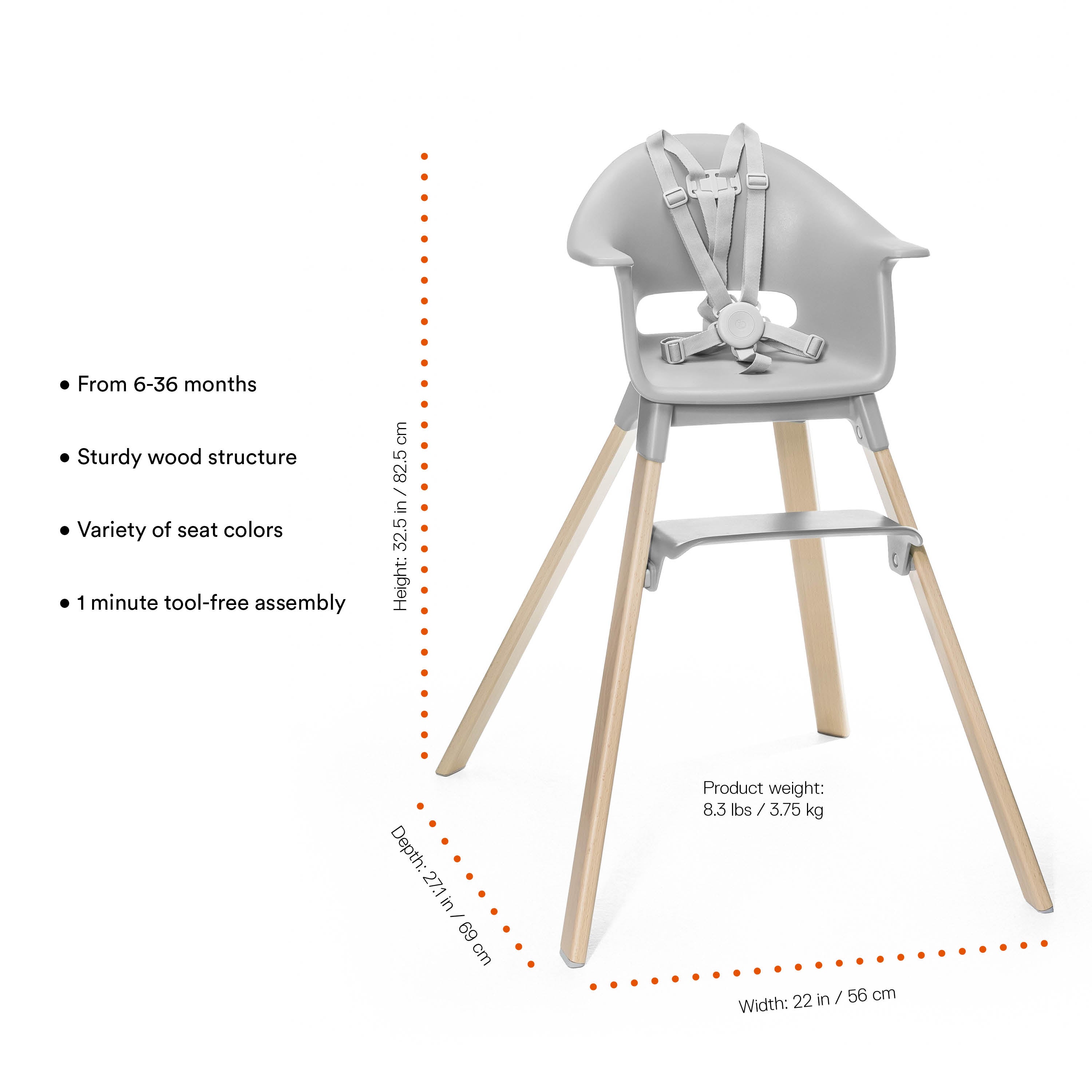 Clikk High Chair High Chairs Stokke