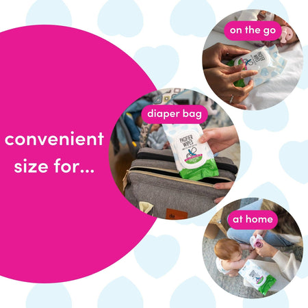 Dapple Pacifier Wipes, Fragrance Free, 40 ct Cleaning Sets Earth Mama Organics