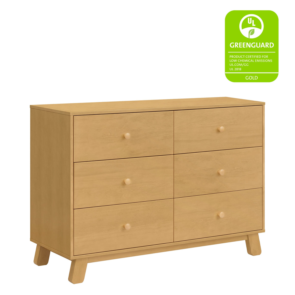 Hudson Modern 6-Drawer Double Dresser Dressers Babyletto
