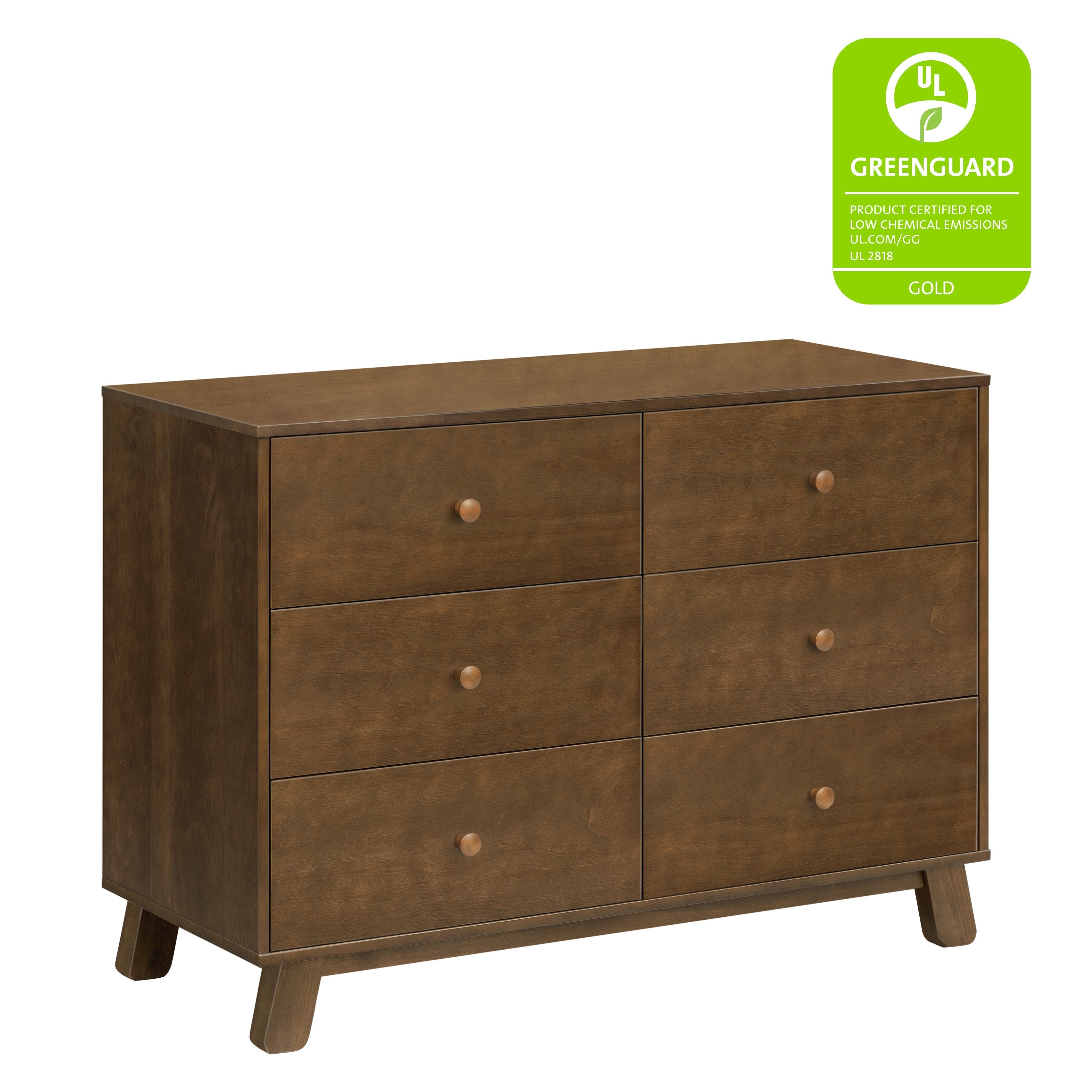 Hudson Modern 6-Drawer Double Dresser Dressers Babyletto