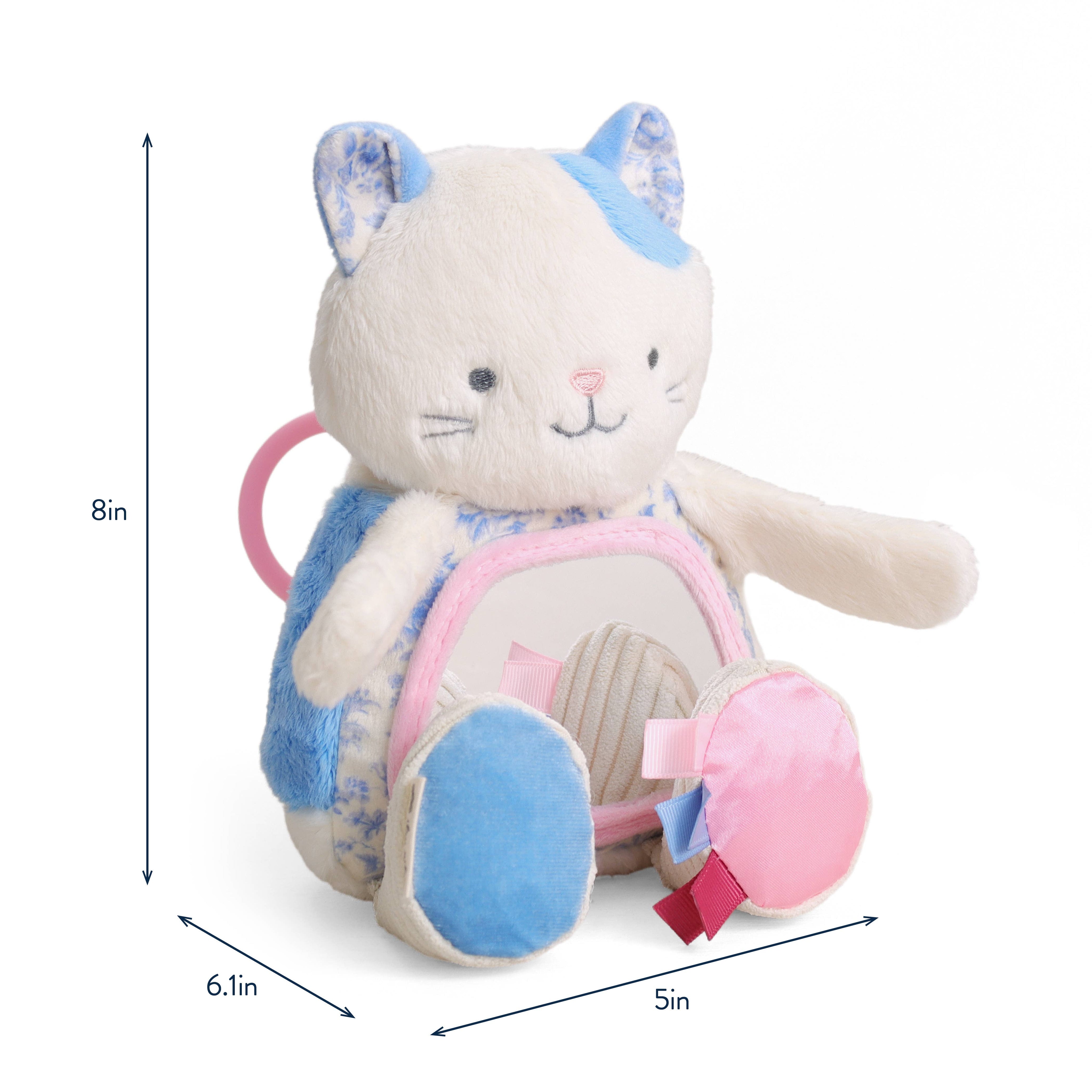 Itzy Bitzy Mirror™ Sensory Tummy Time Mirror - Kitty Activity Toys Itzy Ritzy