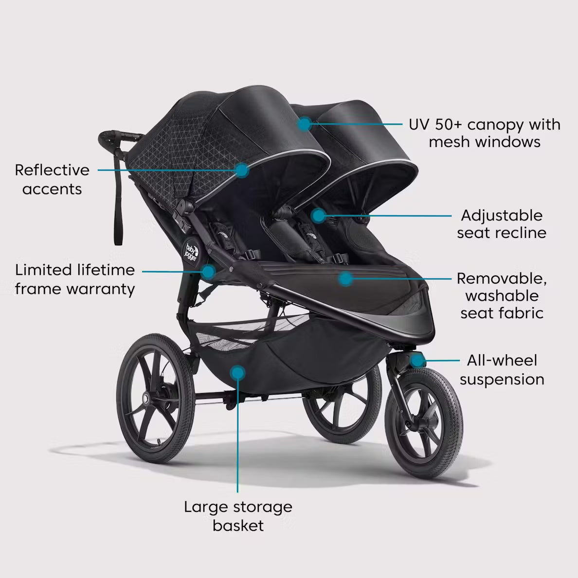 Summit X3 Double Stroller Strollers - Double Baby Jogger