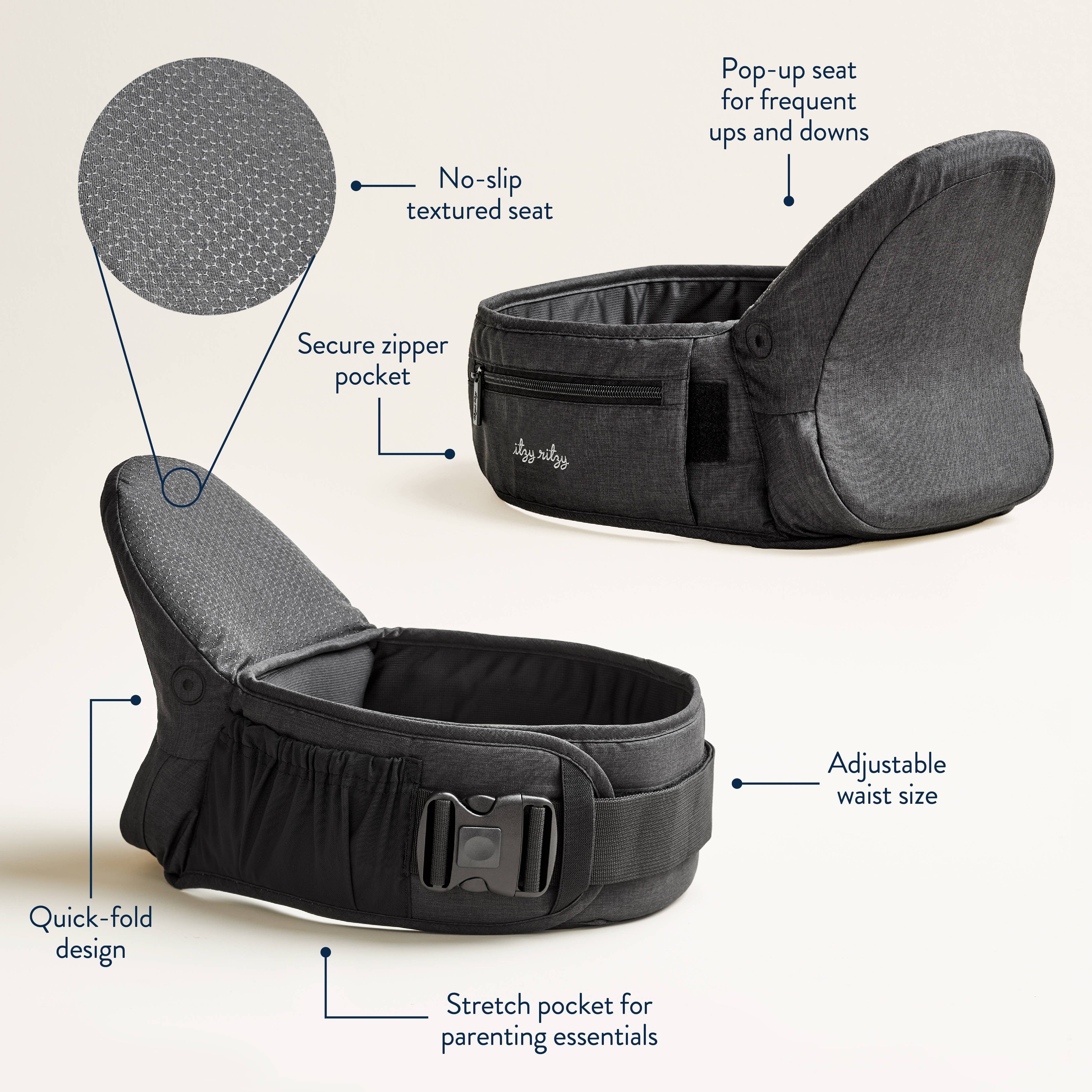 Itzy Hold & Fold™ - Hip Seat Carrier Slings & Carriers Itzy Ritzy