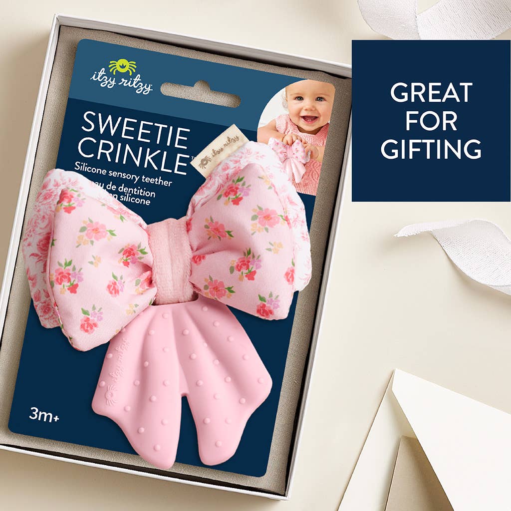 Bow Sweetie Crinkle™ Pacifiers & Teethers Itzy Ritzy