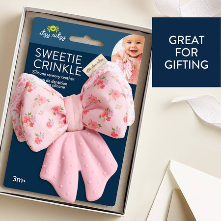 Bow Sweetie Crinkle™ Pacifiers & Teethers Itzy Ritzy