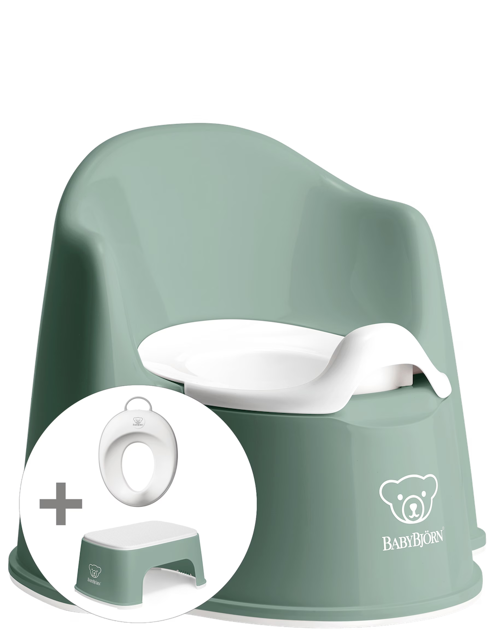Potty Training Bundle Potty Seats Baby Bjorn Deep Green / White