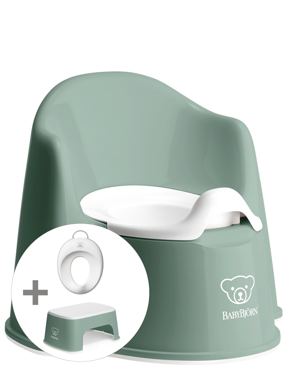 Potty Training Bundle Potty Seats Baby Bjorn Deep Green / White