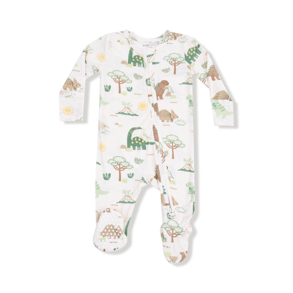 Baby Love Dinos - 2 Way Zipper Footie