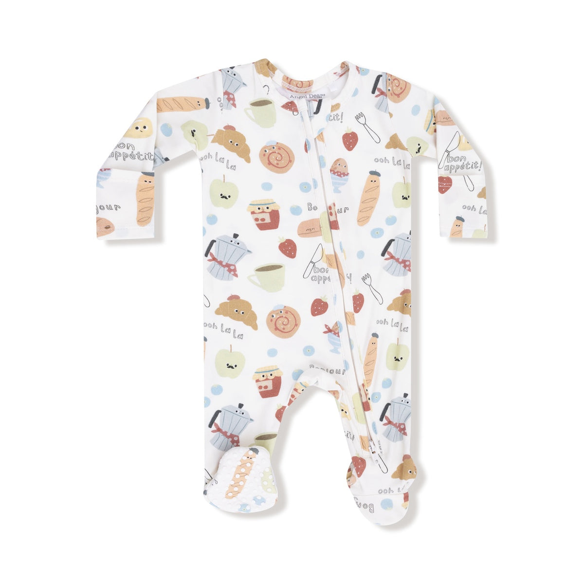 Bonjour Breakfast - 2 Way Zipper Footie Footies Angel Dear