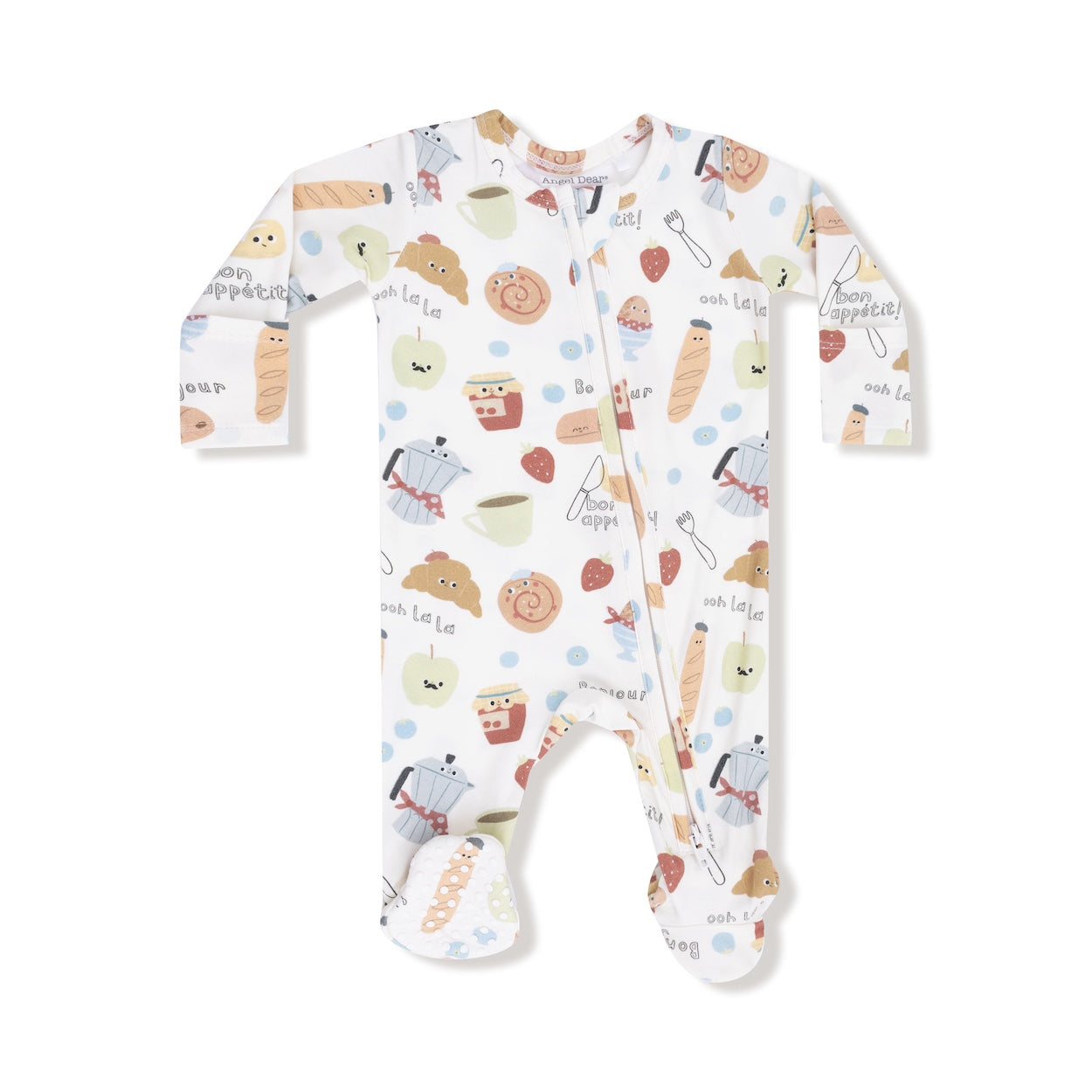 Bonjour Breakfast - 2 Way Zipper Footie Footies Angel Dear