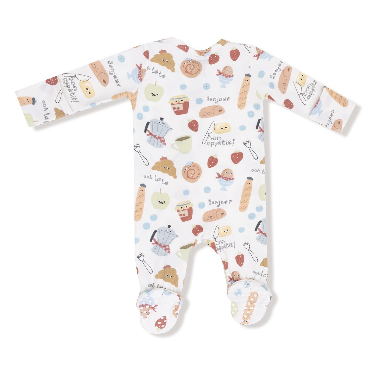 Bonjour Breakfast - 2 Way Zipper Footie Footies Angel Dear