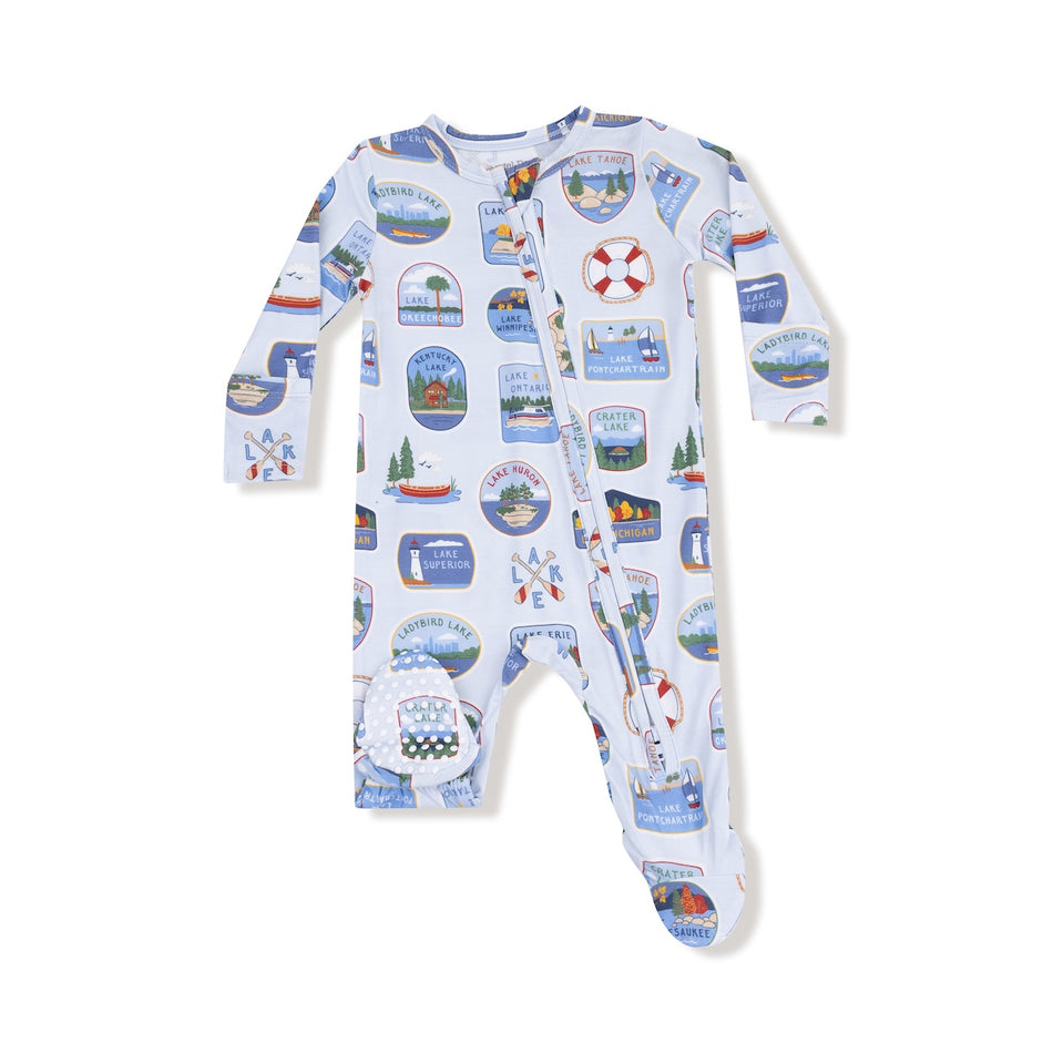 Lake Stickers - 2 Way Zipper Footie