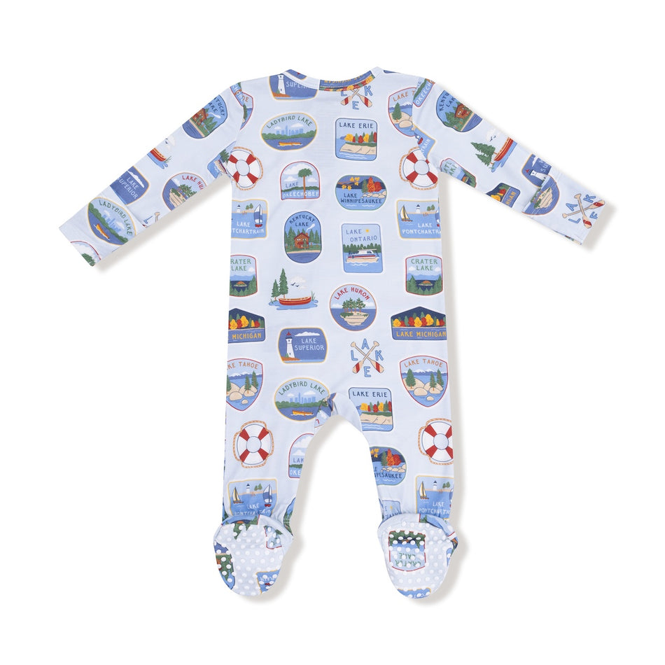 Lake Stickers - 2 Way Zipper Footie