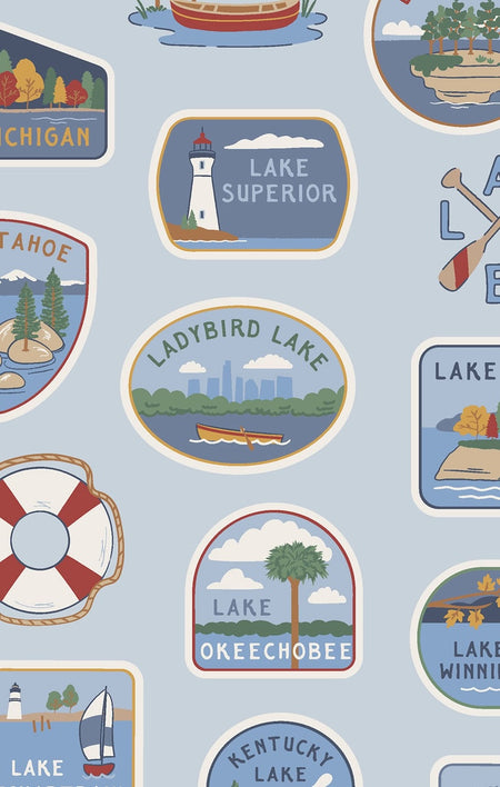 Lake Stickers - 2 Way Zipper Footie Footies Angel Dear