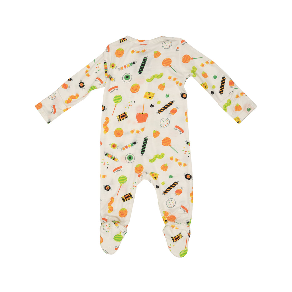 Halloween Candies 2 Way Zipper Footie