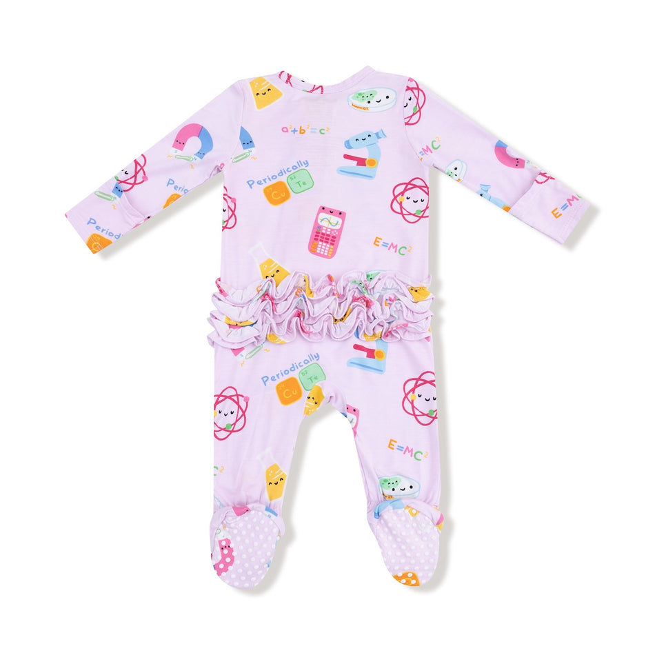 Future Scientist - Pink - 2 Way Zipper Footie