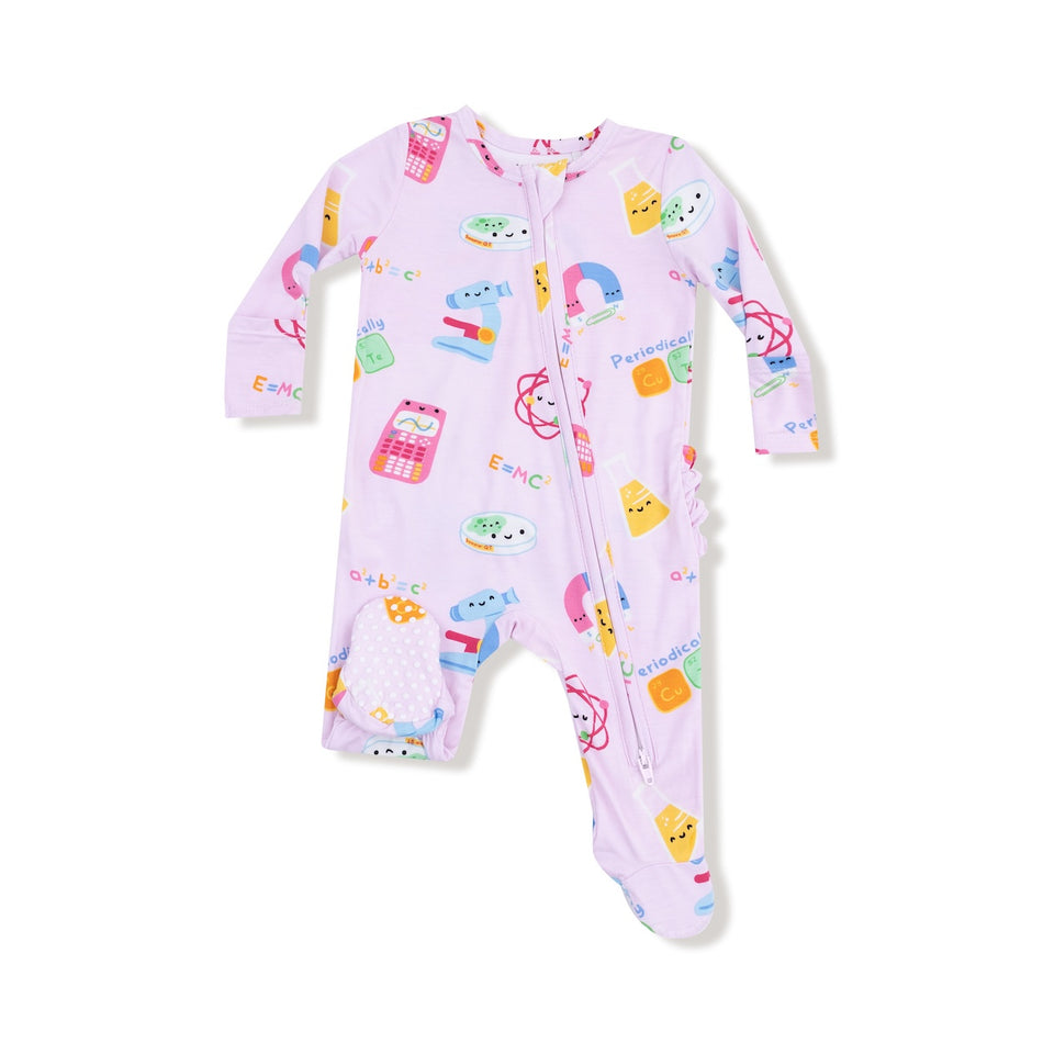 Future Scientist - Pink - 2 Way Zipper Footie