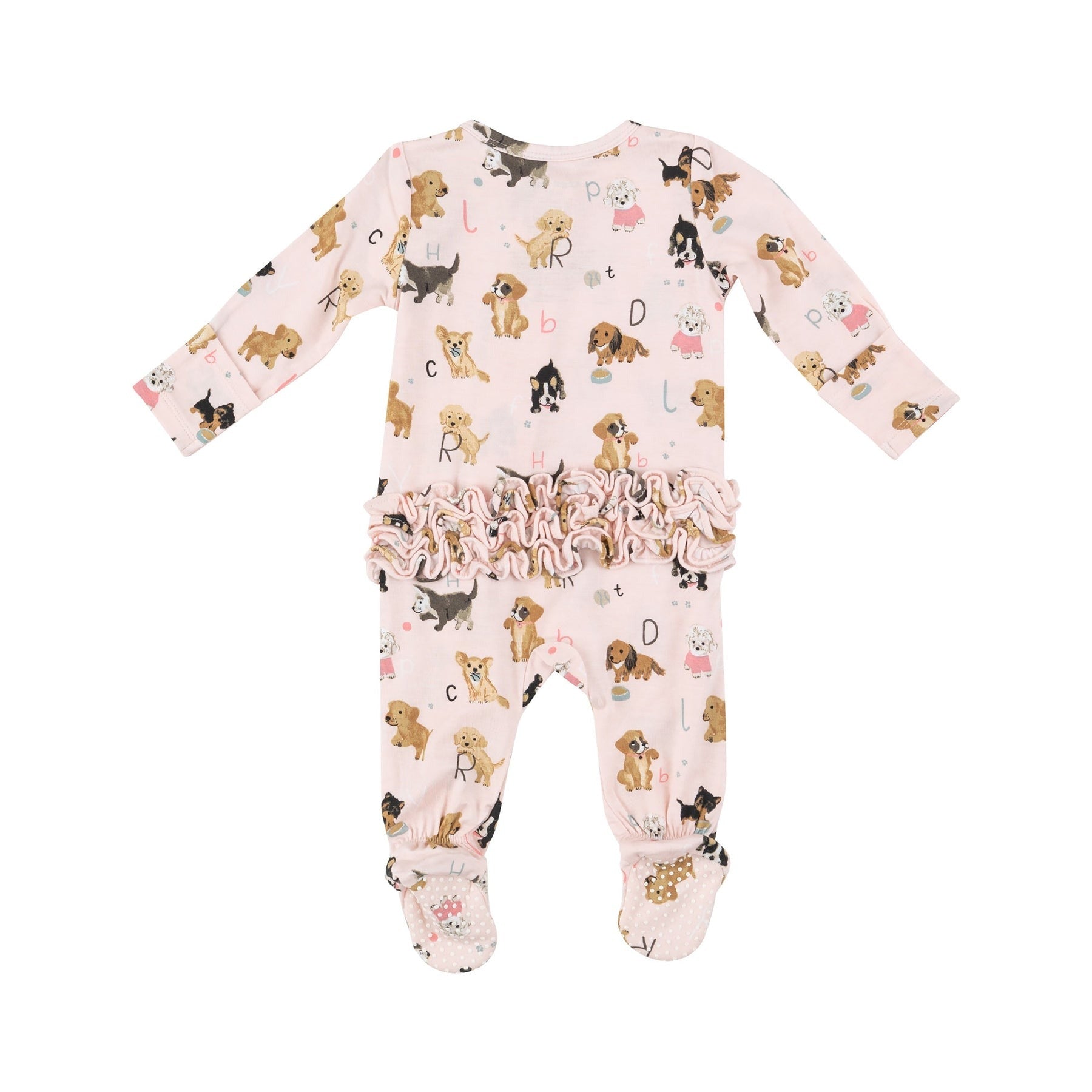 Pink Puppy Toile Footie