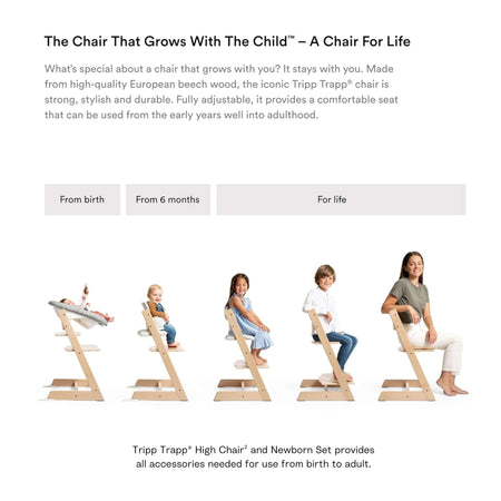 Tripp Trapp High Chair² with Newborn Set High Chairs Stokke