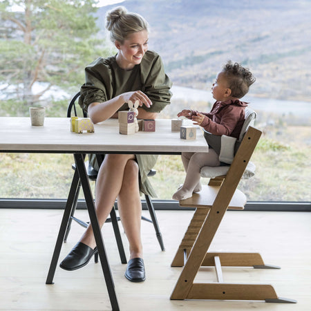 Tripp Trapp High Chair² with Cushion + Stokke Tray High Chairs Stokke