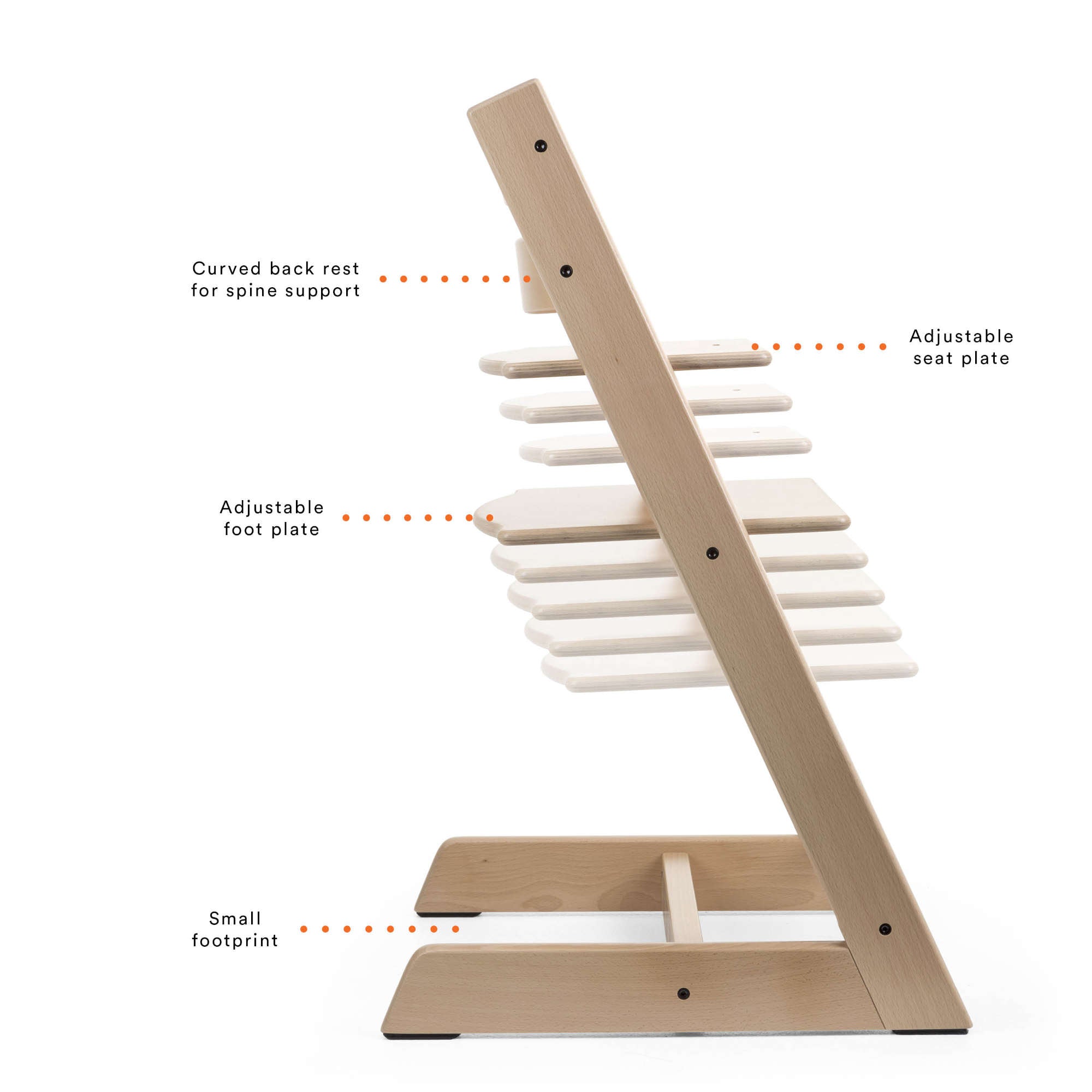 Tripp Trapp High Chair² with Cushion + Stokke Tray High Chairs Stokke
