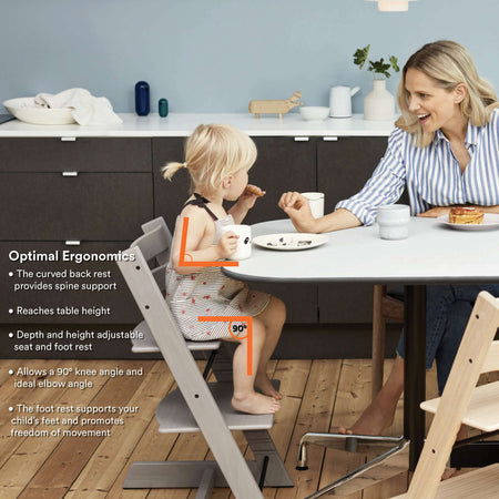 Tripp Trapp High Chair² with Cushion + Stokke Tray High Chairs Stokke