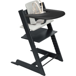 Black + Nordic Grey Cushion, Black Tray