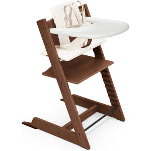 Oak Warm Brown + Wheat Cream Cushion, White Tray