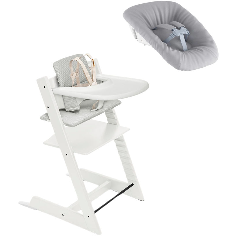 Tripp Trapp High Chair² with Cushion, Tray and Newborn Set High Chairs Stokke
