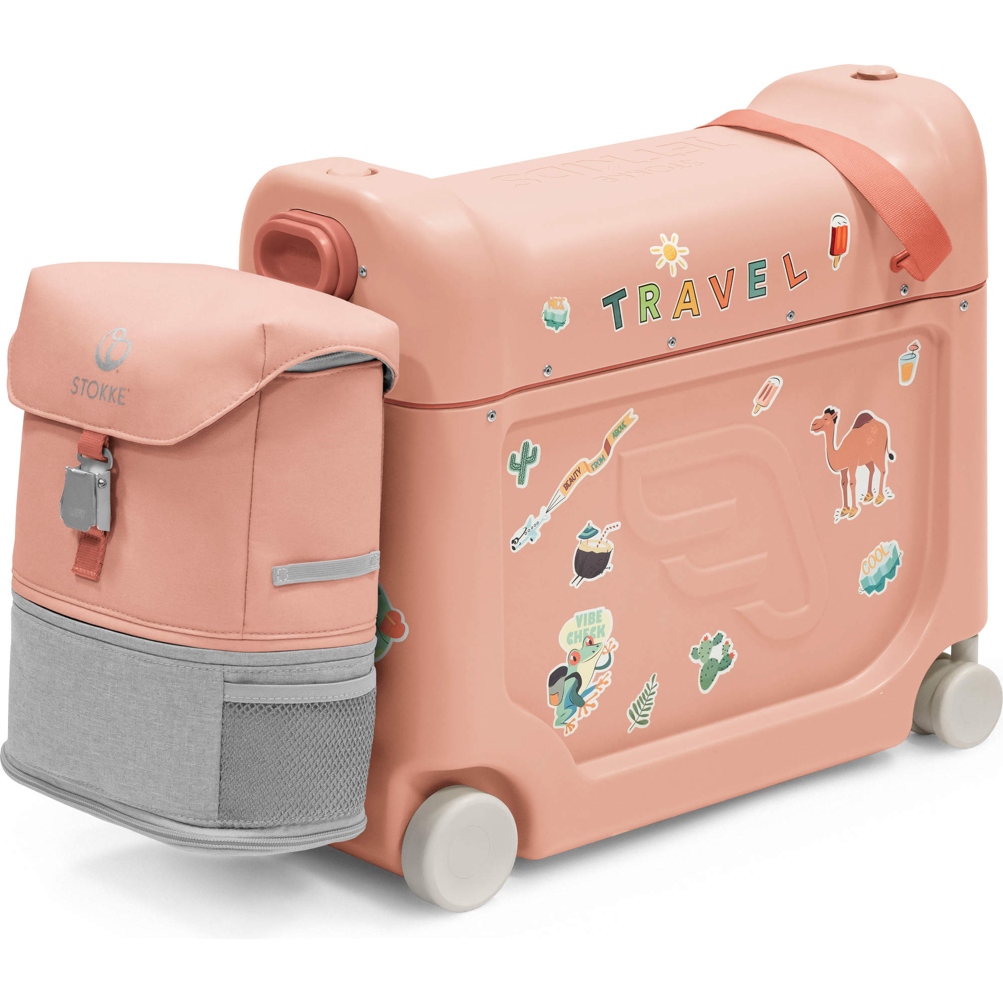 Stokke JetKids Travel Bundle - Coral Pink – Destination Baby & Kids