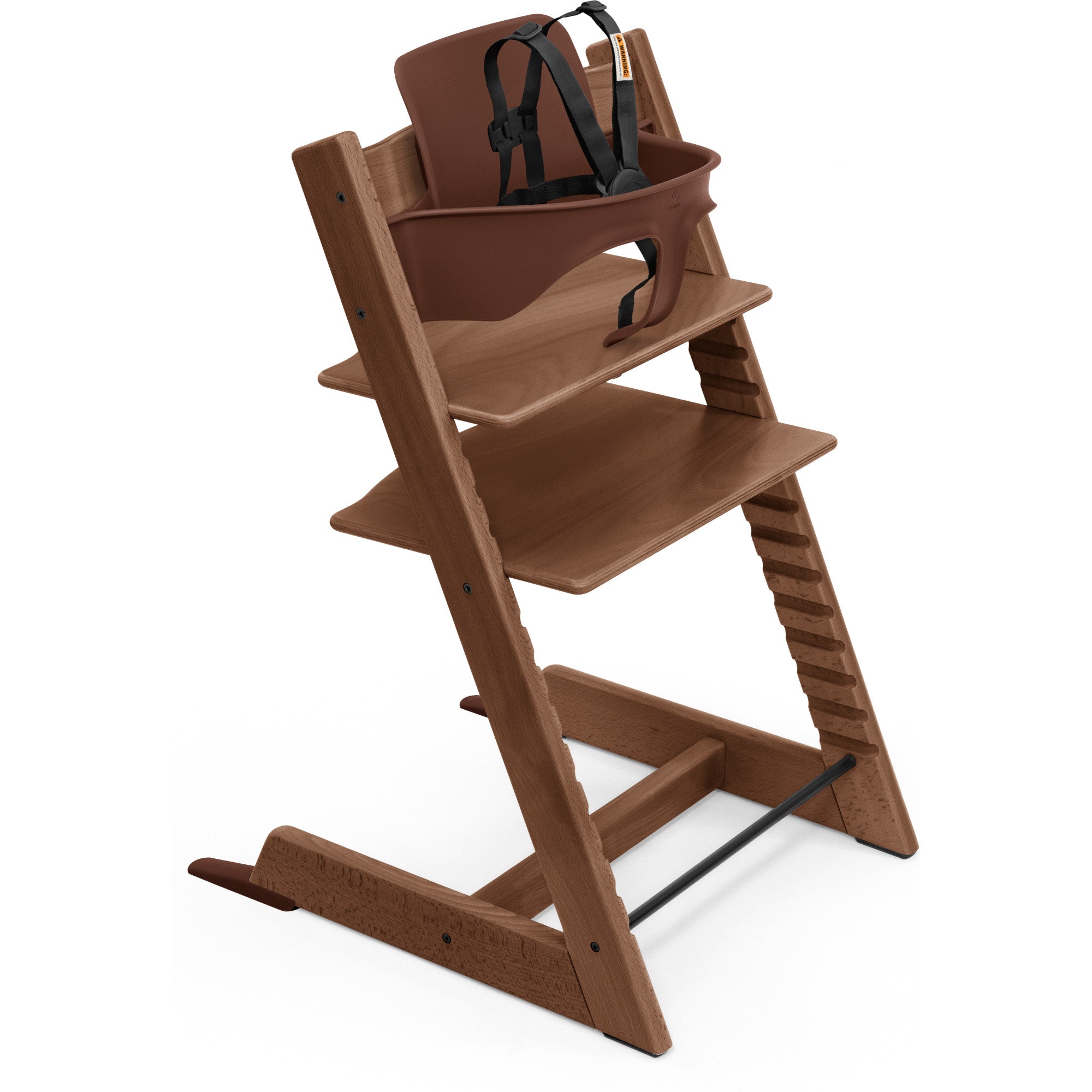 Tripp Trapp High Chair² High Chairs Stokke Warm Brown with Black Harness