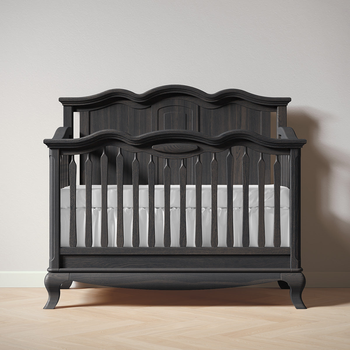 Romina Cleopatra Convertible Crib / Solid Back Cribs Romina Furniture Aqua Grey