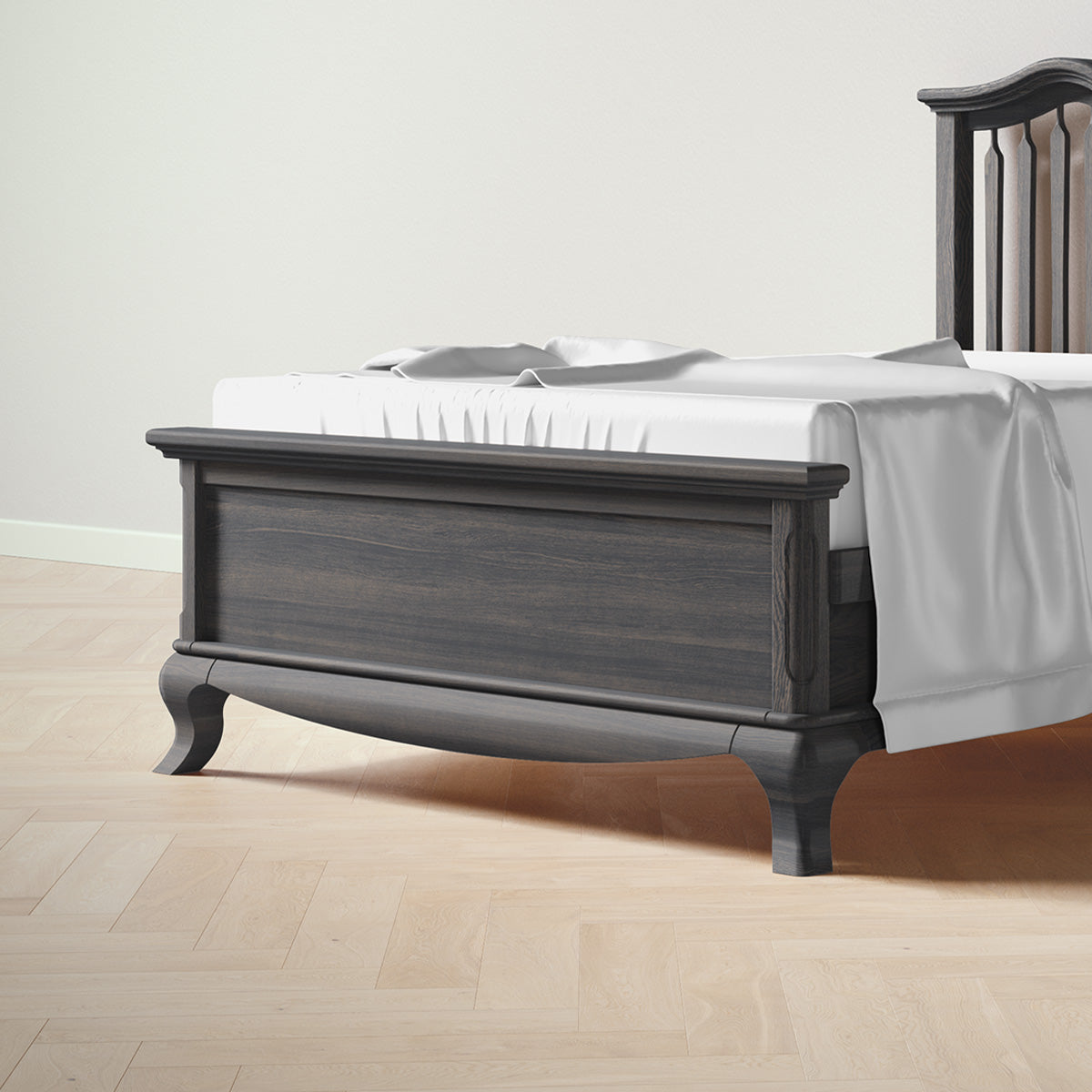 Romina Cleopatra Low-Profile Footboard Conversion Kits Romina Furniture Aqua Grey