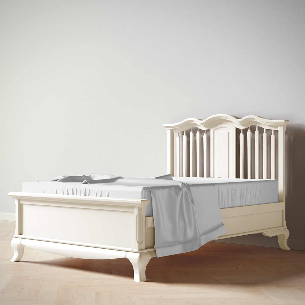 Romina Cleopatra Full Bed Beds - Full Romina Furniture Bianco Satinato