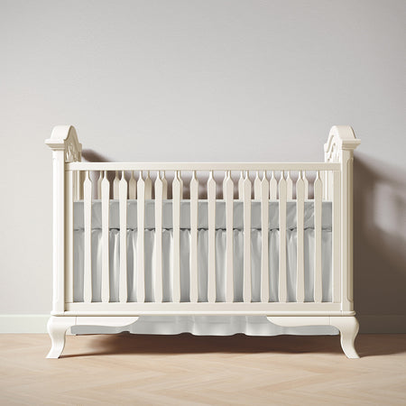 Romina Cleopatra Classic Crib Cribs Romina Furniture Bianco Satinato