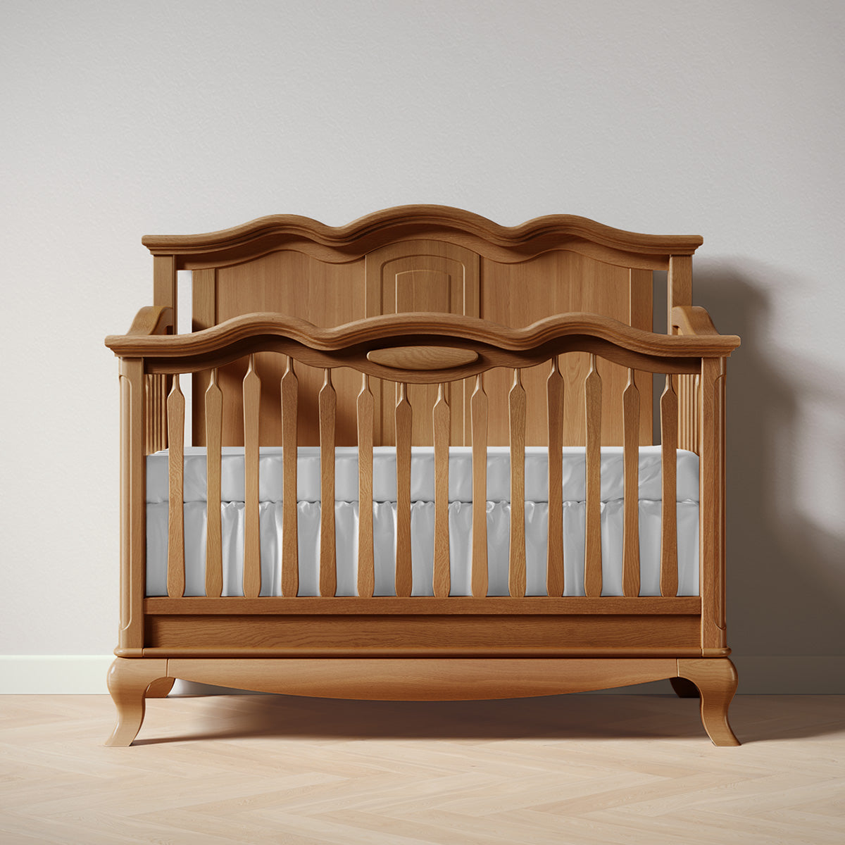 Romina Cleopatra Convertible Crib / Solid Back Cribs Romina Furniture Harvest