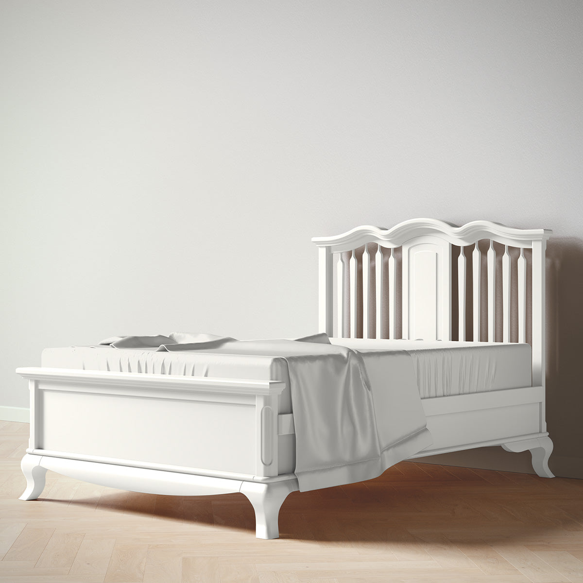 Romina Cleopatra Full Bed Beds - Full Romina Furniture Solid White