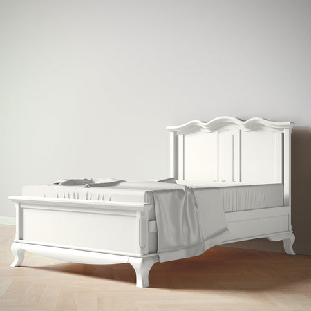 Romina Cleopatra Full Bed / Solid Back Beds - Full Romina Furniture Solid White