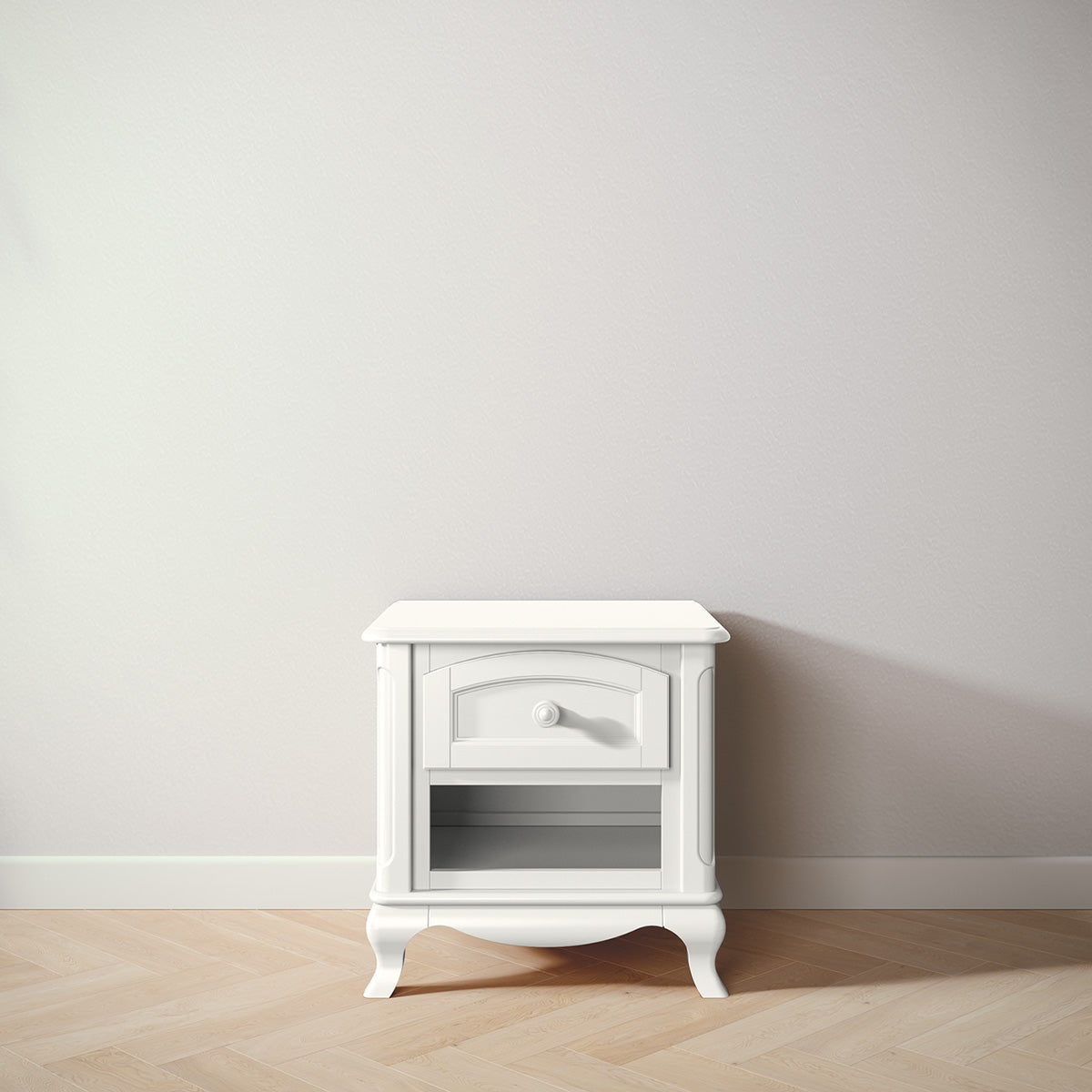 Romina Cleopatra Nightstand Nightstands Romina Furniture Solid White Standard