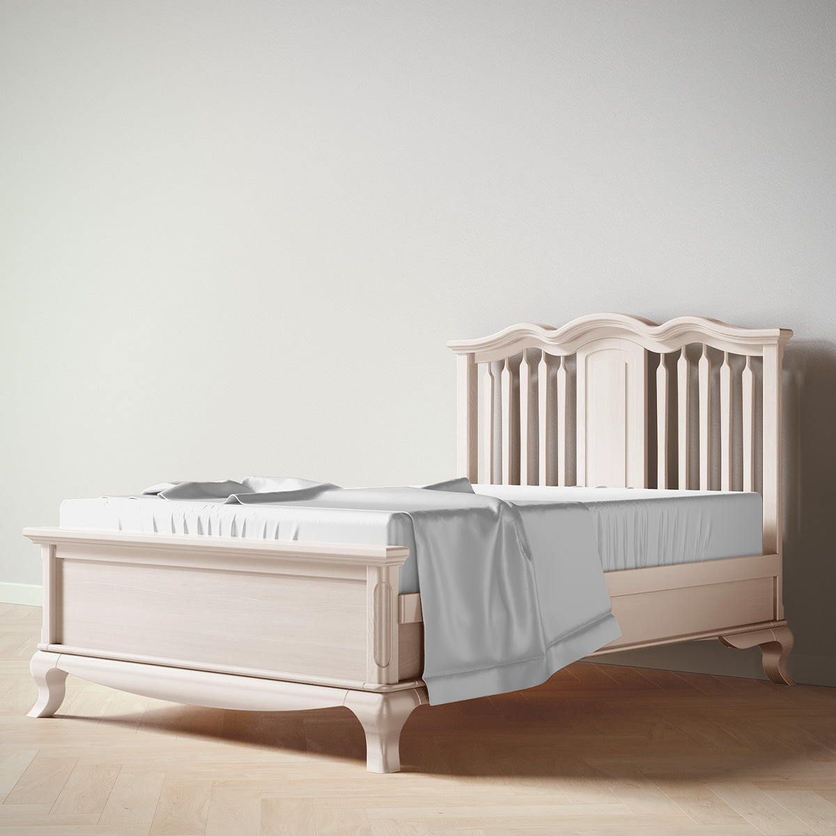 Romina Cleopatra Full Bed Beds - Full Romina Furniture Washed White