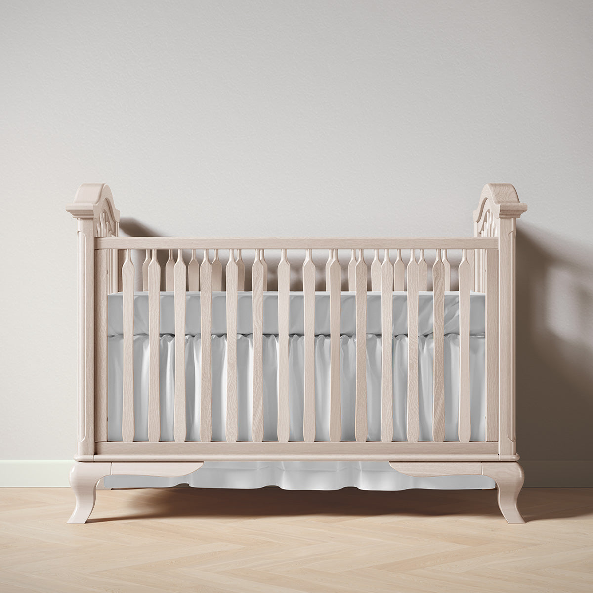 Romina Cleopatra Classic Crib Cribs Romina Furniture Washed White