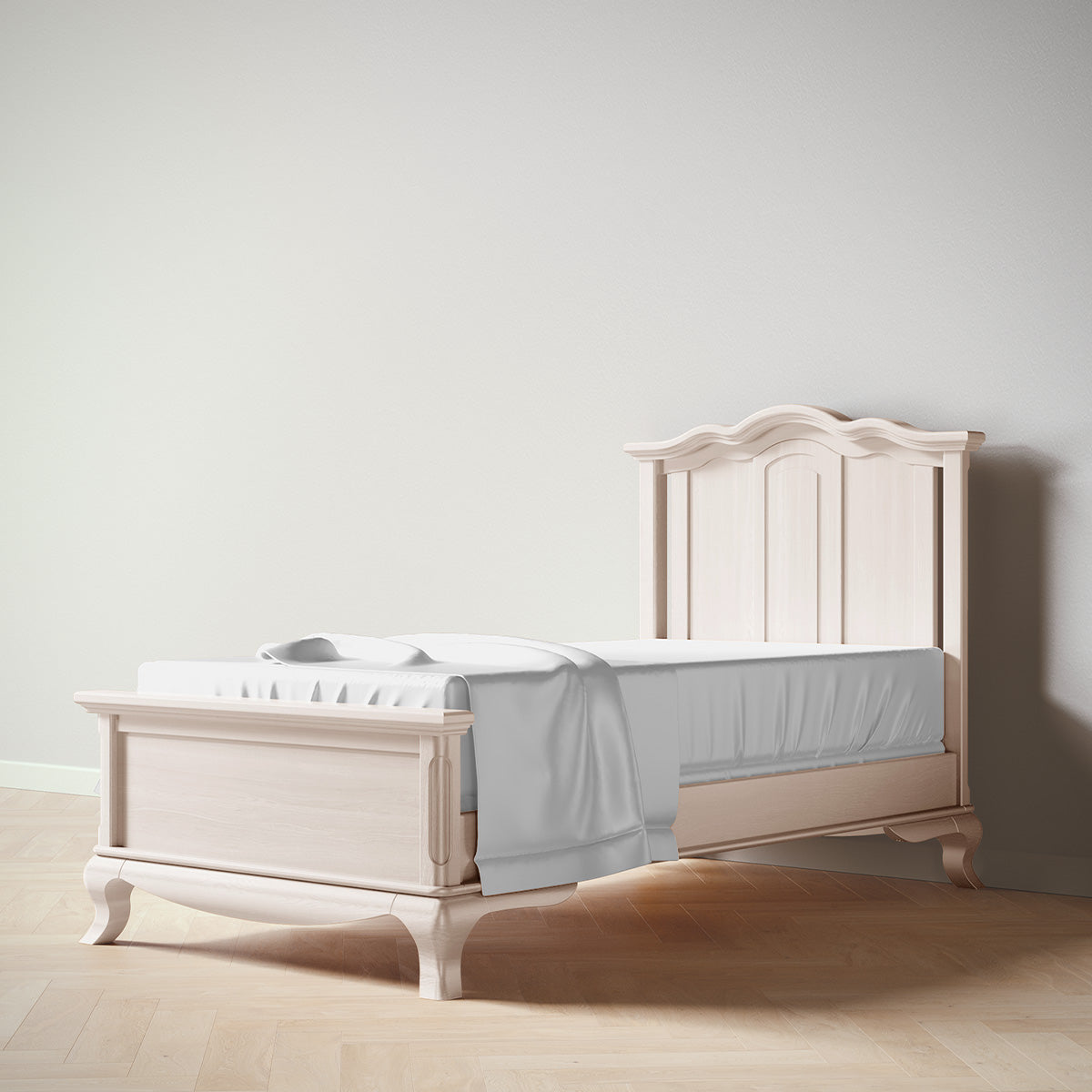 Romina Cleopatra Twin Bed Beds - Twin Romina Furniture Washed White