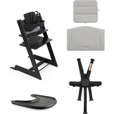 Tripp Trapp High Chair² with Cushion + Stokke Tray High Chairs Stokke