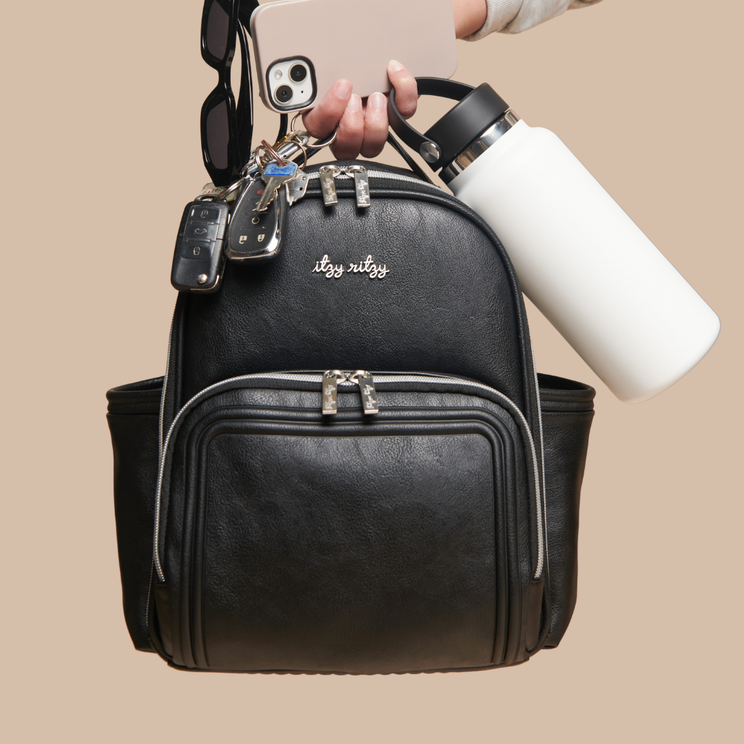 Itzy Ritzy Noir Itzy Mini Plus™ Diaper Bag Backpack – Destination Baby & Kids