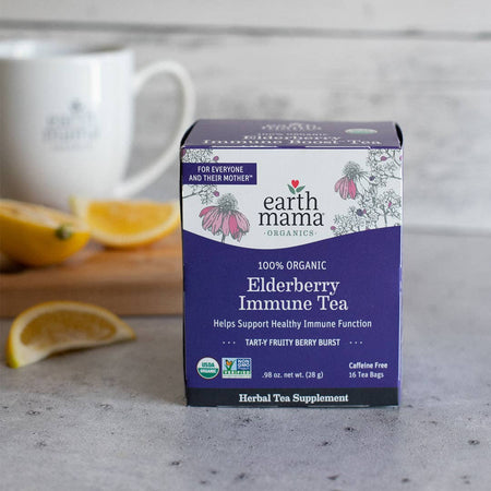 Organic Elderberry Immune Tea Products for Mom Earth Mama Organics