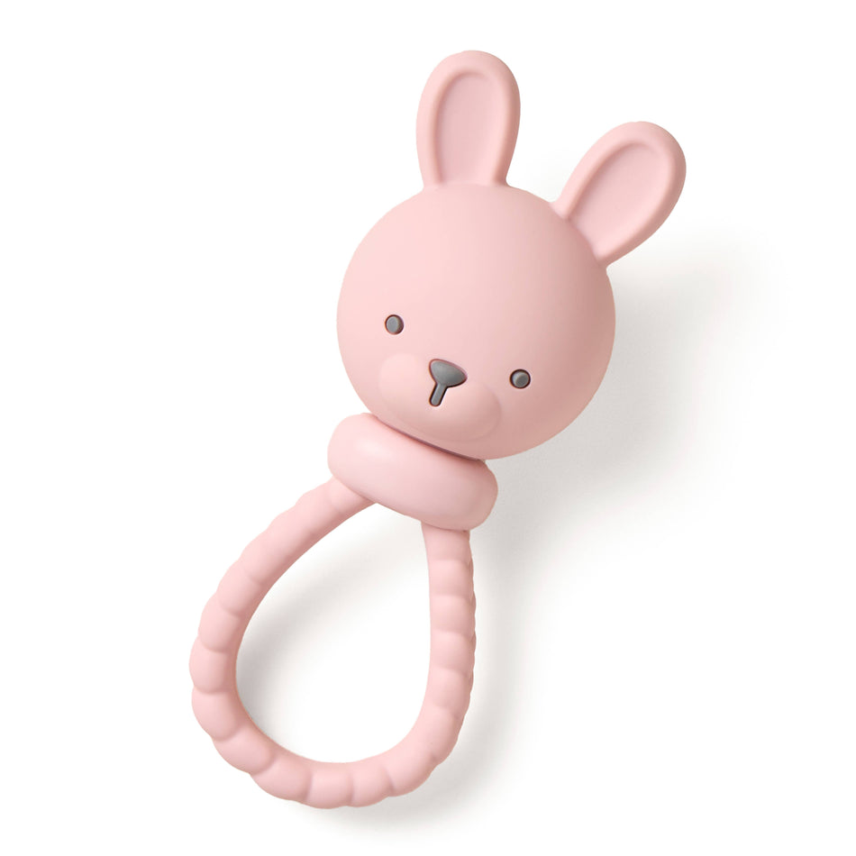 Pink Bunny Sweetie Rattle™ Pacifiers & Teethers Itzy Ritzy