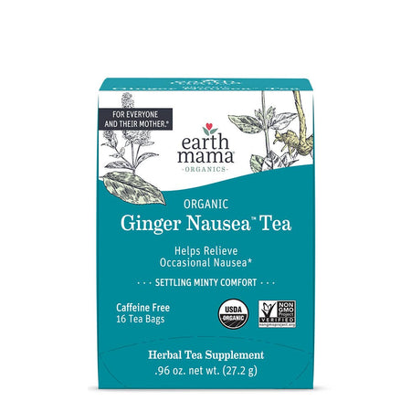 Organic Ginger Nausea Tea Products for Mom Earth Mama Organics